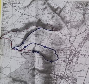 carte parcours Marsannay 2018